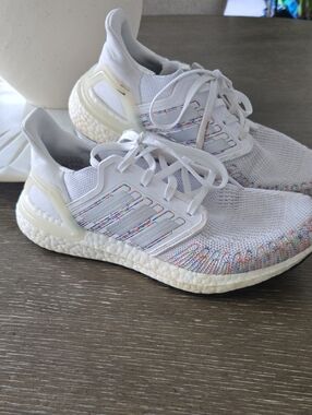 adidas White Multi-Color Ultraboost Women’s Sneakers